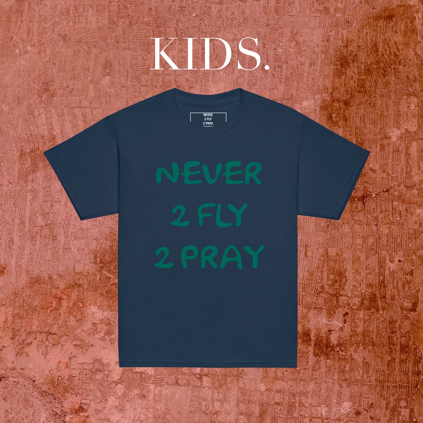 KIDS NAVY ROUND N2F2P Tee